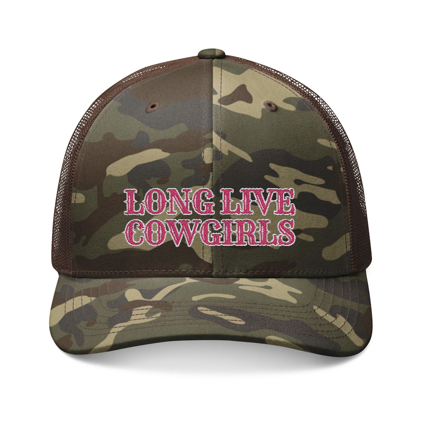 Long Live Cowgirls - Camo Trucker Hat