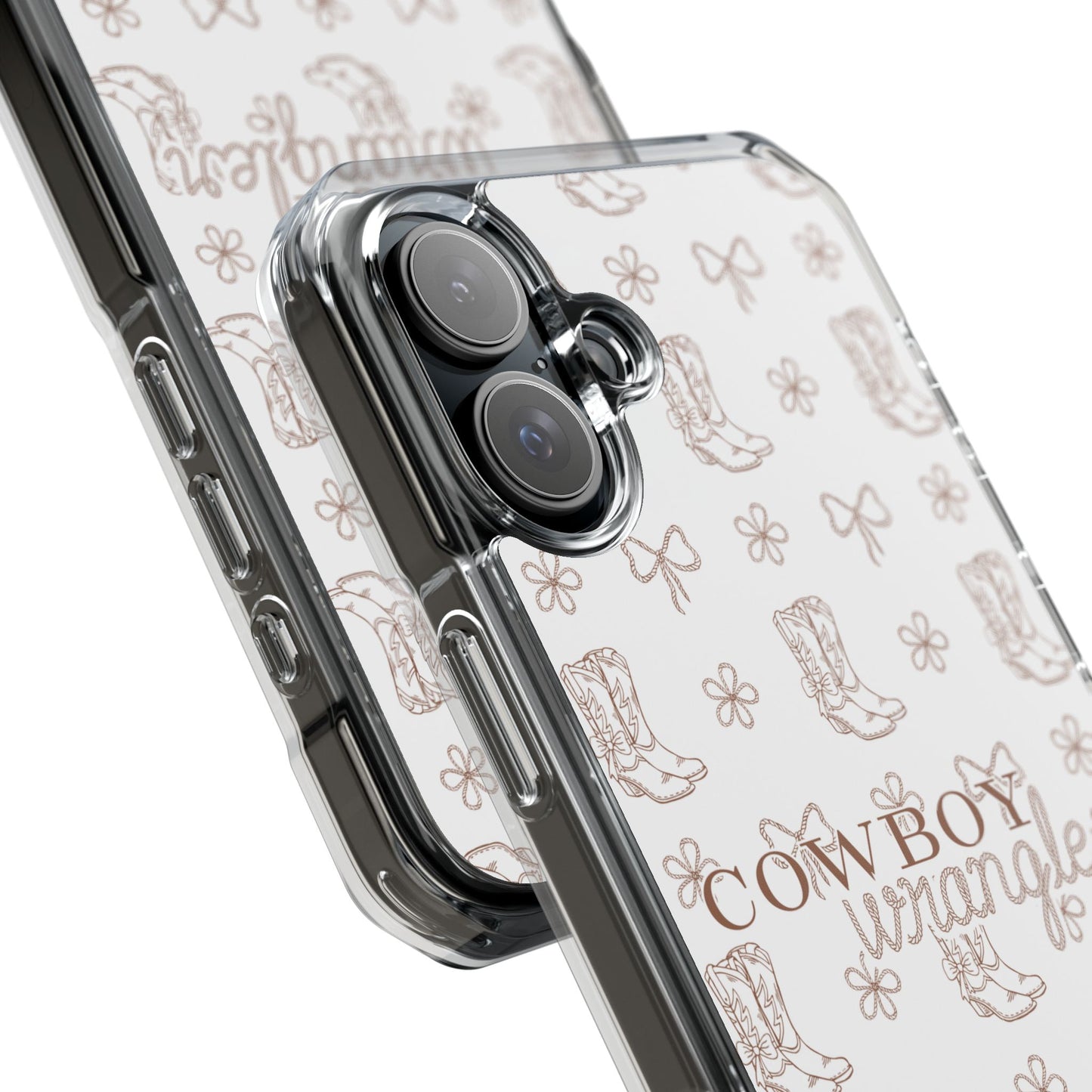 Magnetic Clear Cowboy Wrangler Phone Case