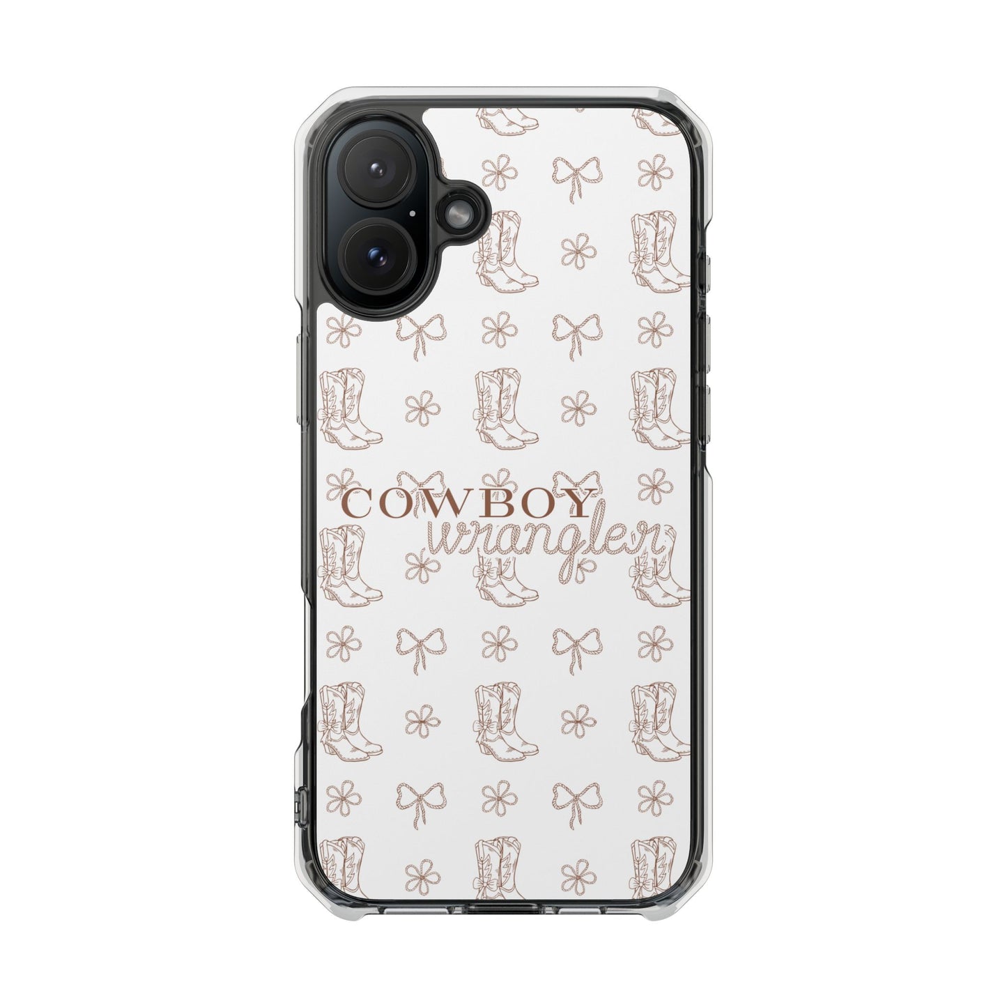 Magnetic Clear Cowboy Wrangler Phone Case