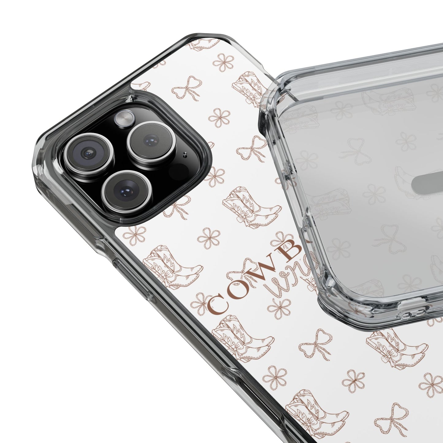 Magnetic Clear Cowboy Wrangler Phone Case
