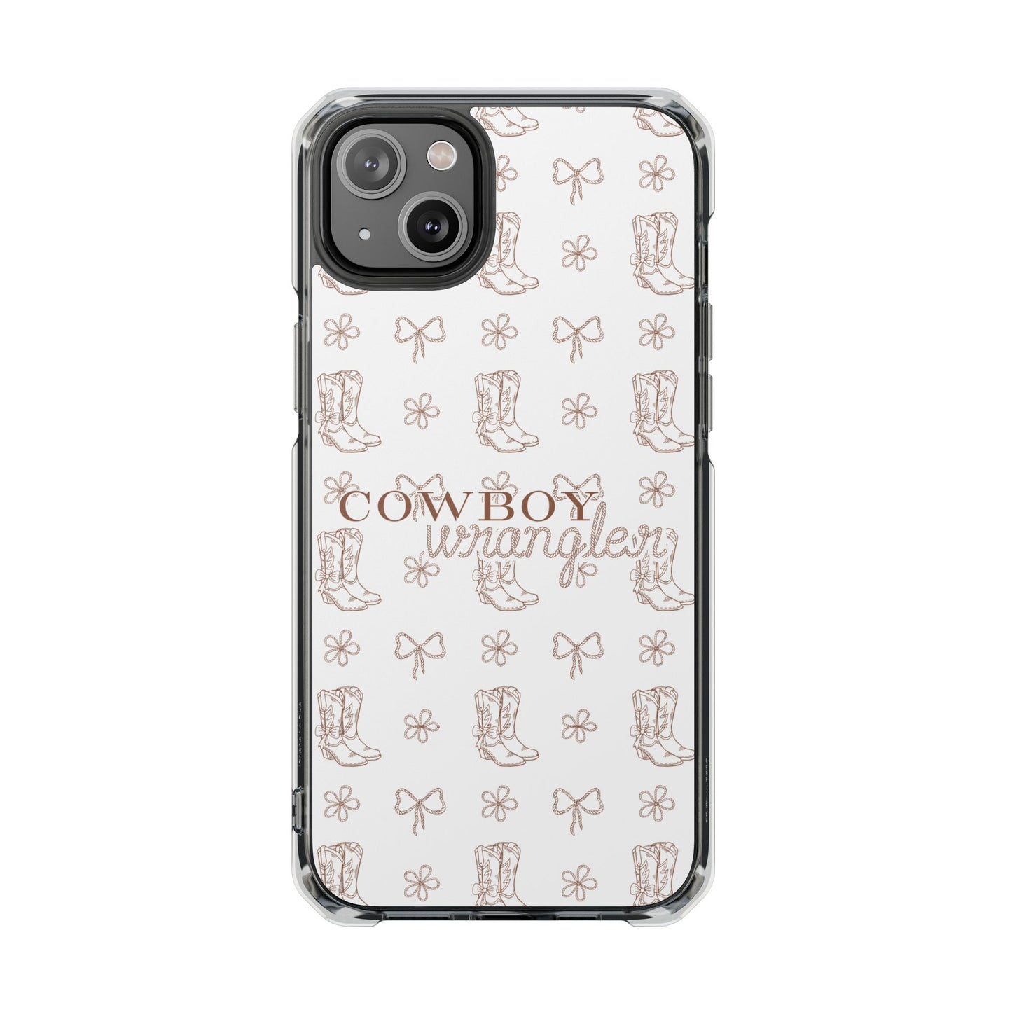 Magnetic Clear Cowboy Wrangler Phone Case