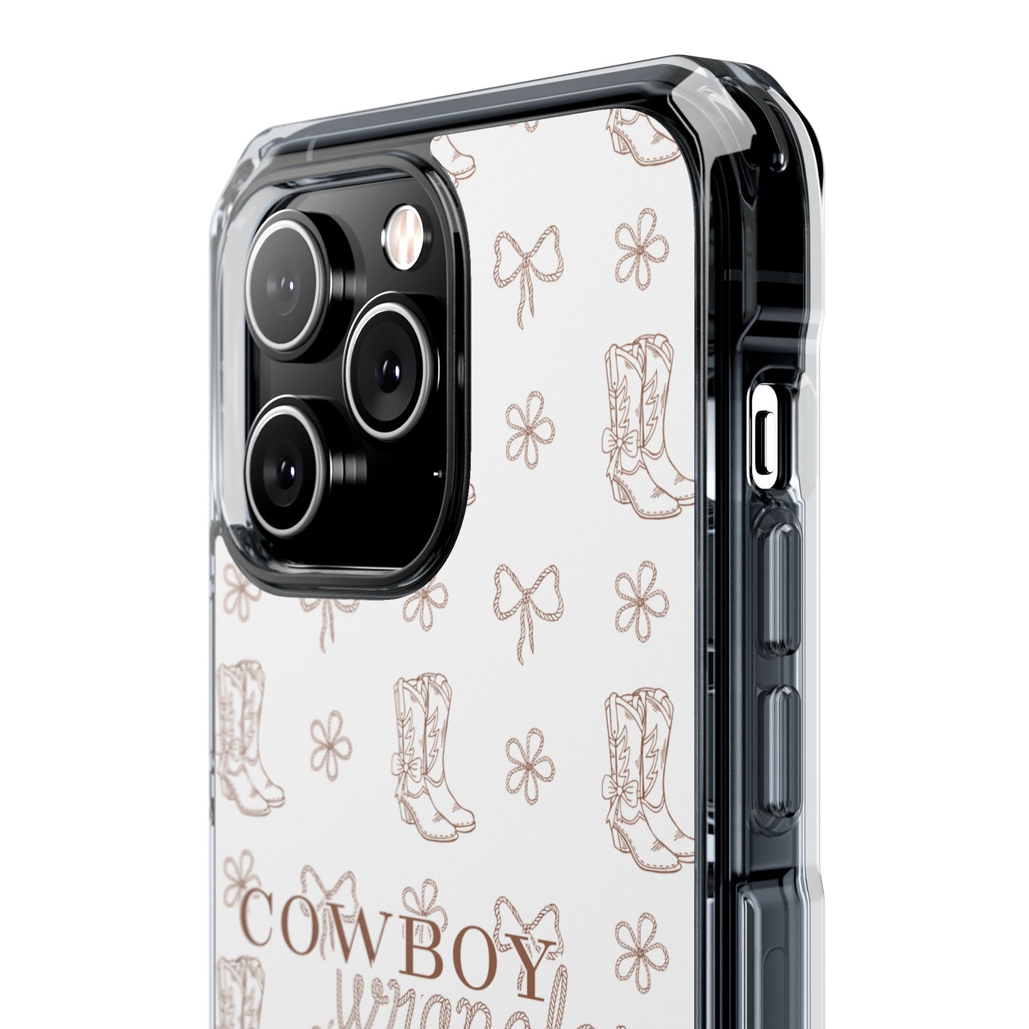 Magnetic Clear Cowboy Wrangler Phone Case