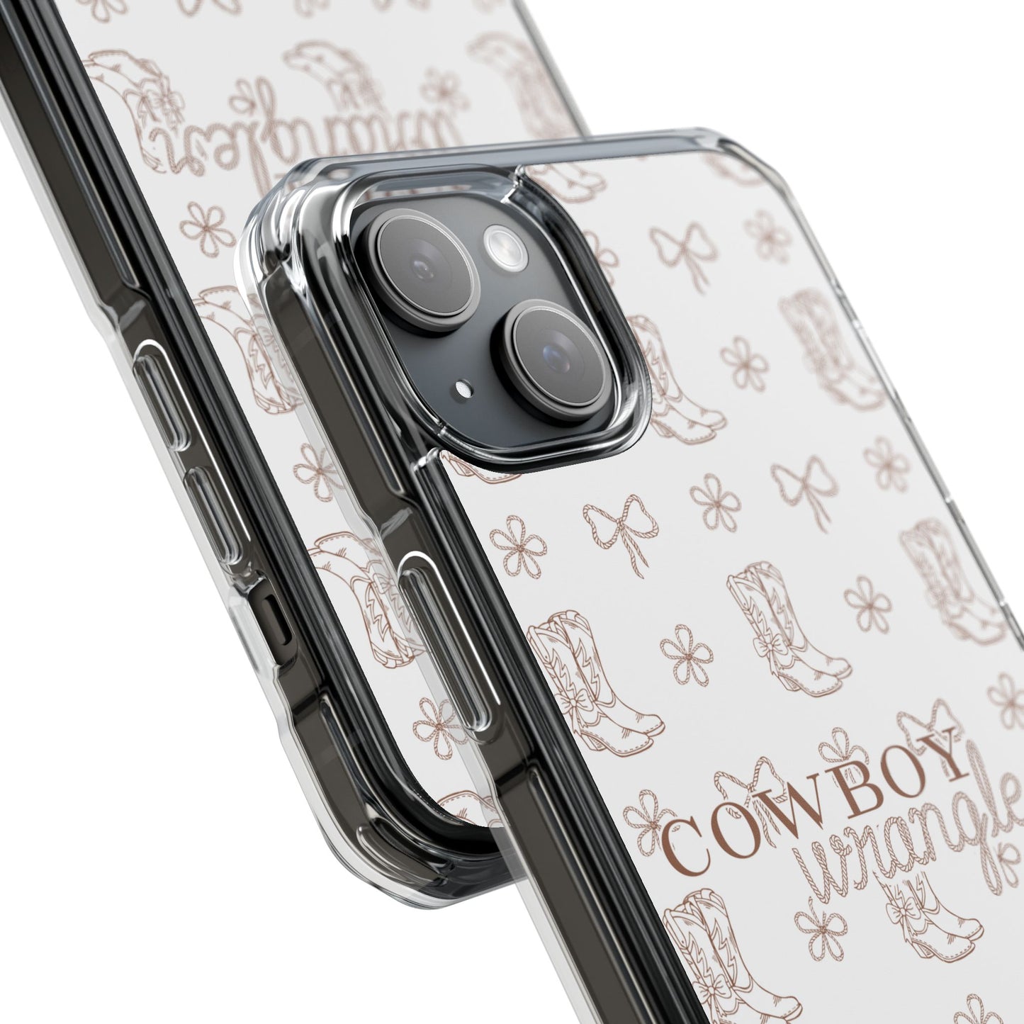 Magnetic Clear Cowboy Wrangler Phone Case