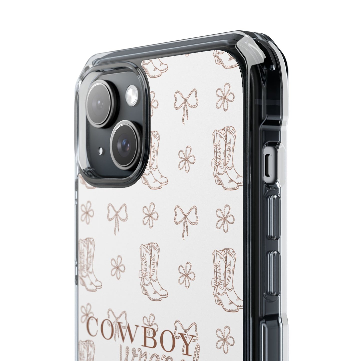 Magnetic Clear Cowboy Wrangler Phone Case