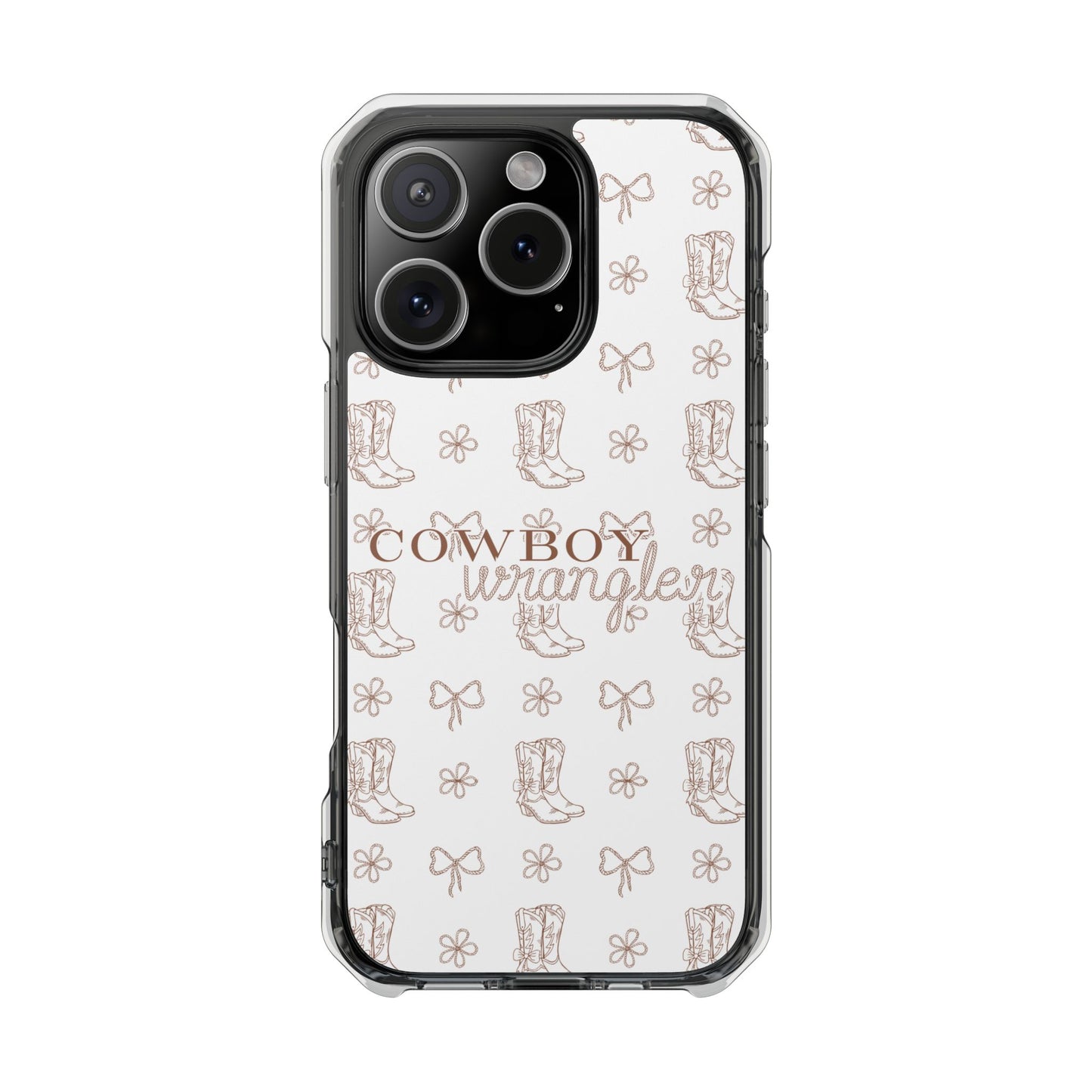 Magnetic Clear Cowboy Wrangler Phone Case