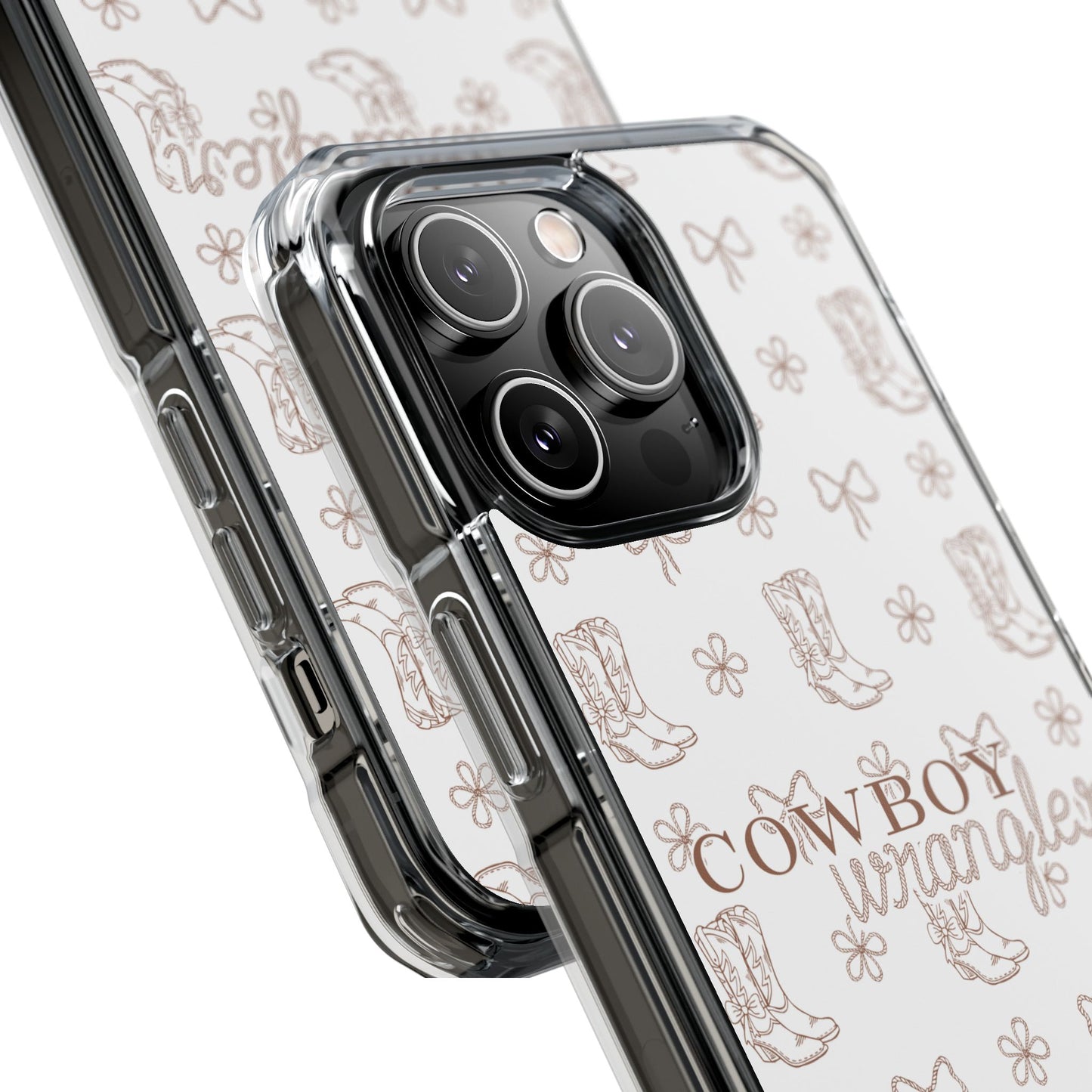Magnetic Clear Cowboy Wrangler Phone Case