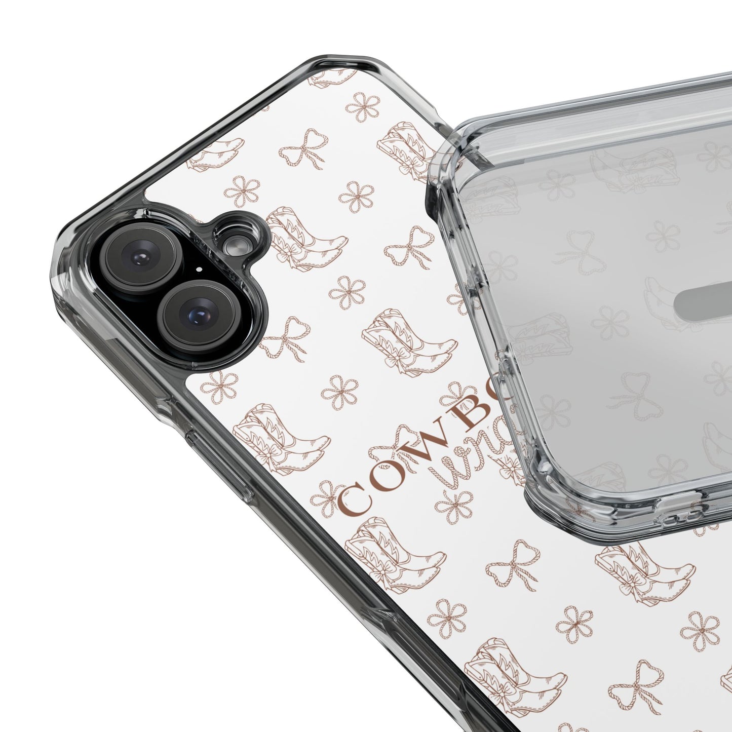 Magnetic Clear Cowboy Wrangler Phone Case