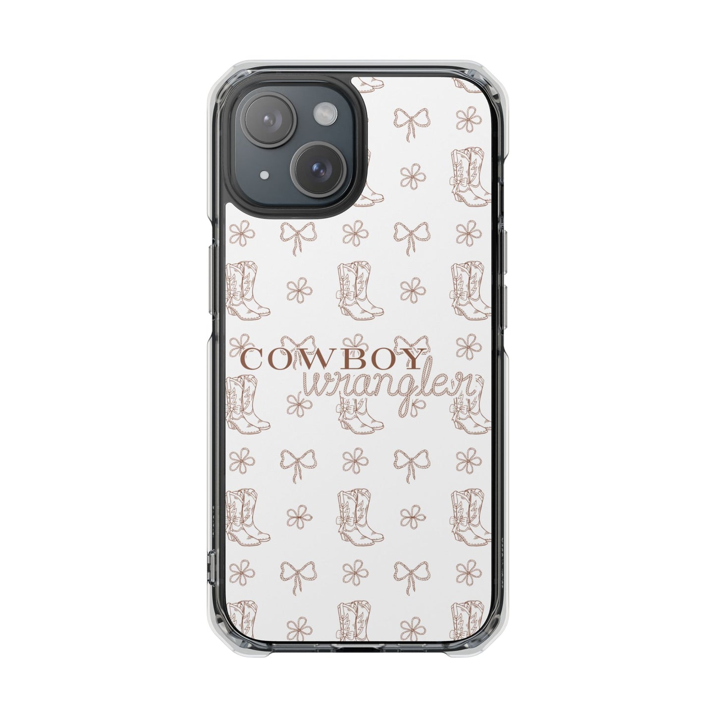 Magnetic Clear Cowboy Wrangler Phone Case