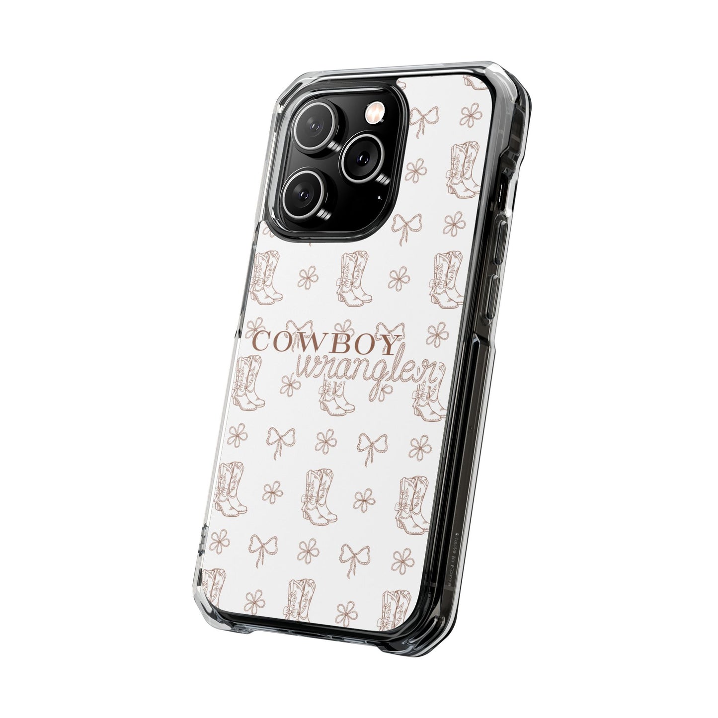 Magnetic Clear Cowboy Wrangler Phone Case