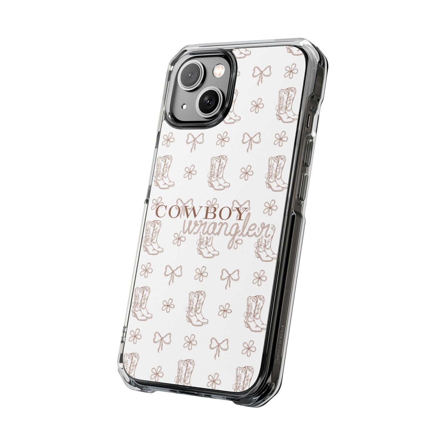 Magnetic Clear Cowboy Wrangler Phone Case