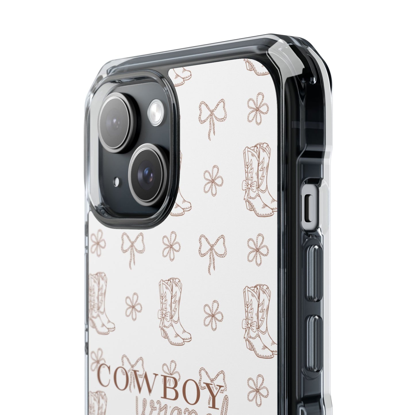 Magnetic Clear Cowboy Wrangler Phone Case