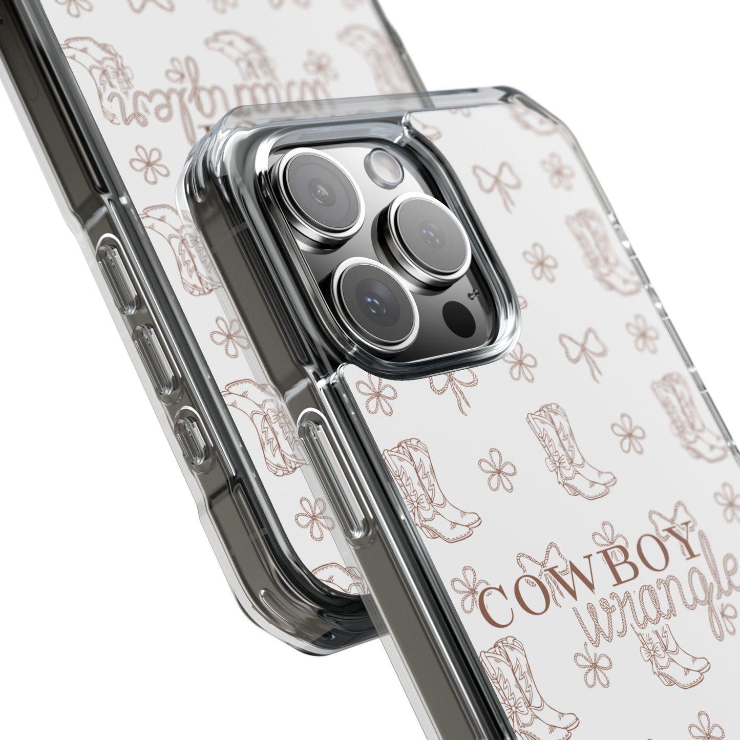 Magnetic Clear Cowboy Wrangler Phone Case