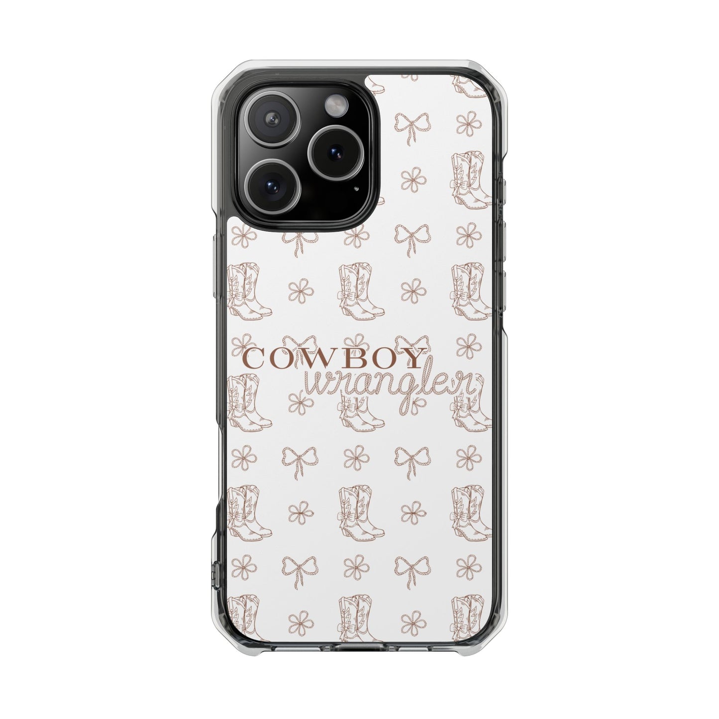 Magnetic Clear Cowboy Wrangler Phone Case