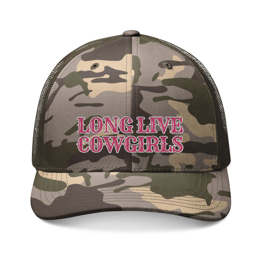 Long Live Cowgirls - Camo Trucker Hat
