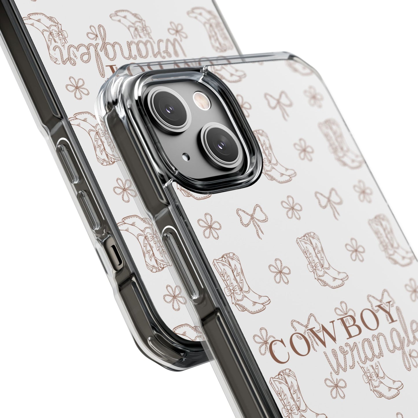 Magnetic Clear Cowboy Wrangler Phone Case