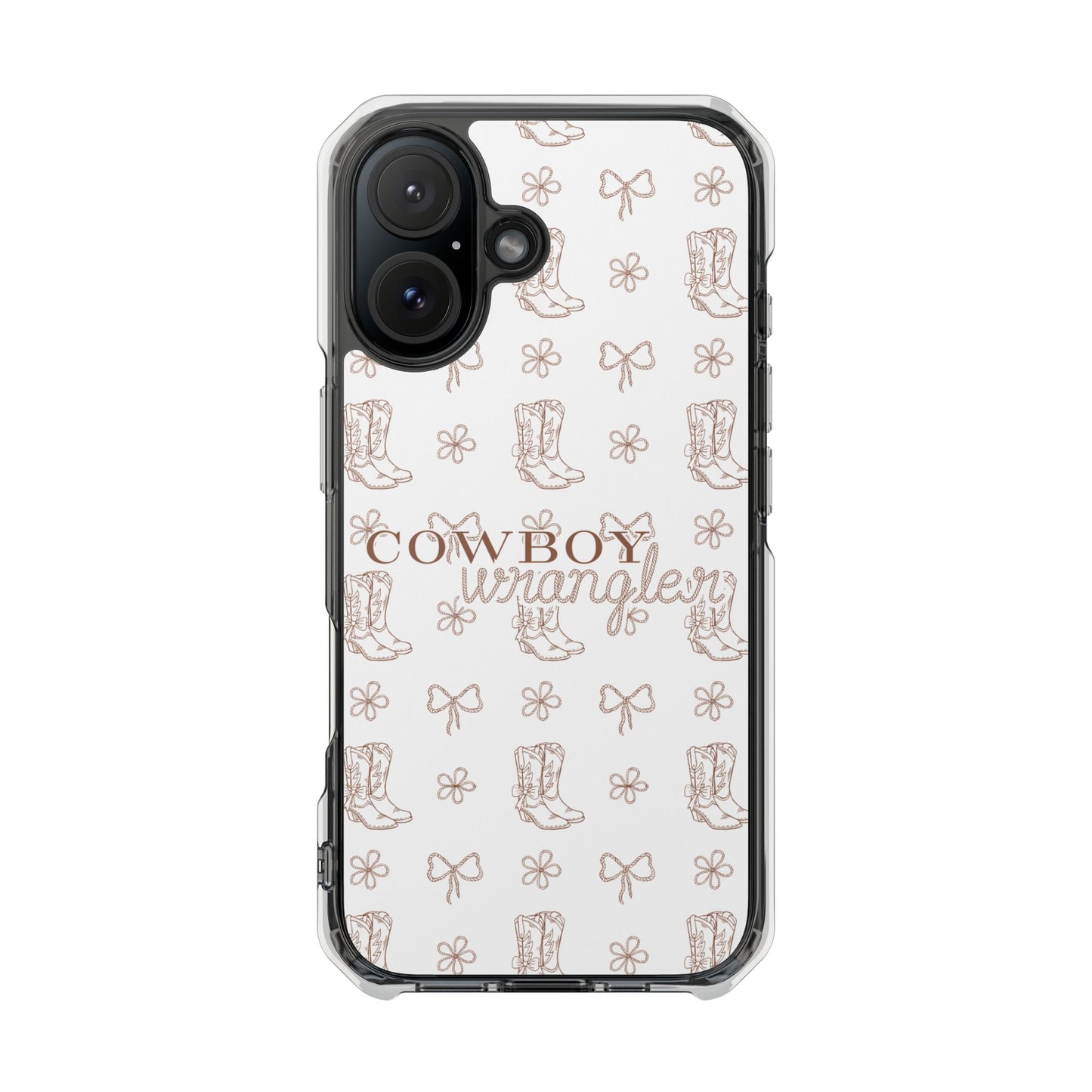Magnetic Clear Cowboy Wrangler Phone Case