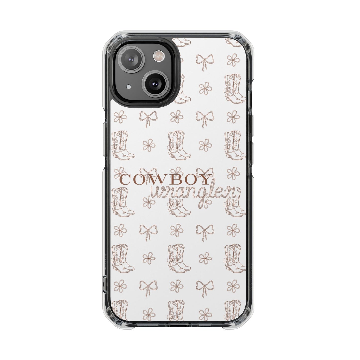 Magnetic Clear Cowboy Wrangler Phone Case