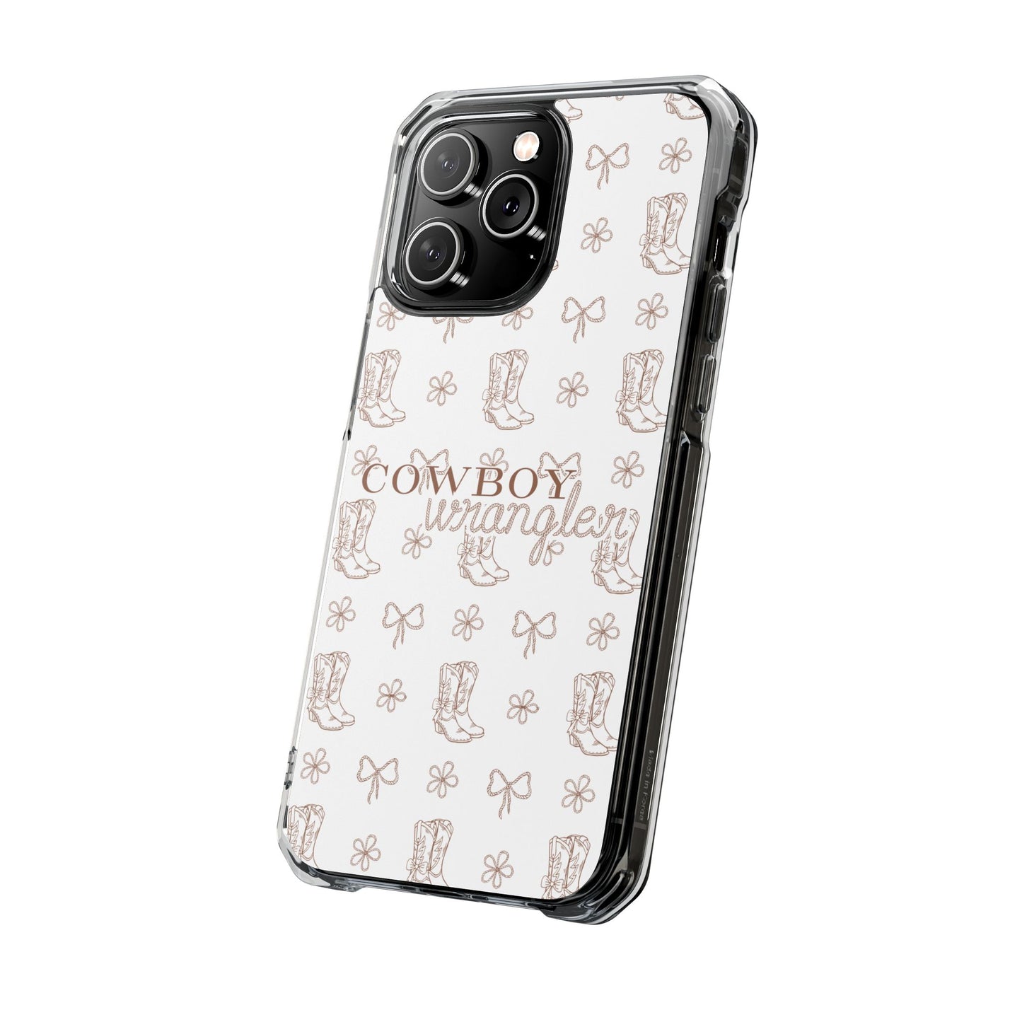 Magnetic Clear Cowboy Wrangler Phone Case