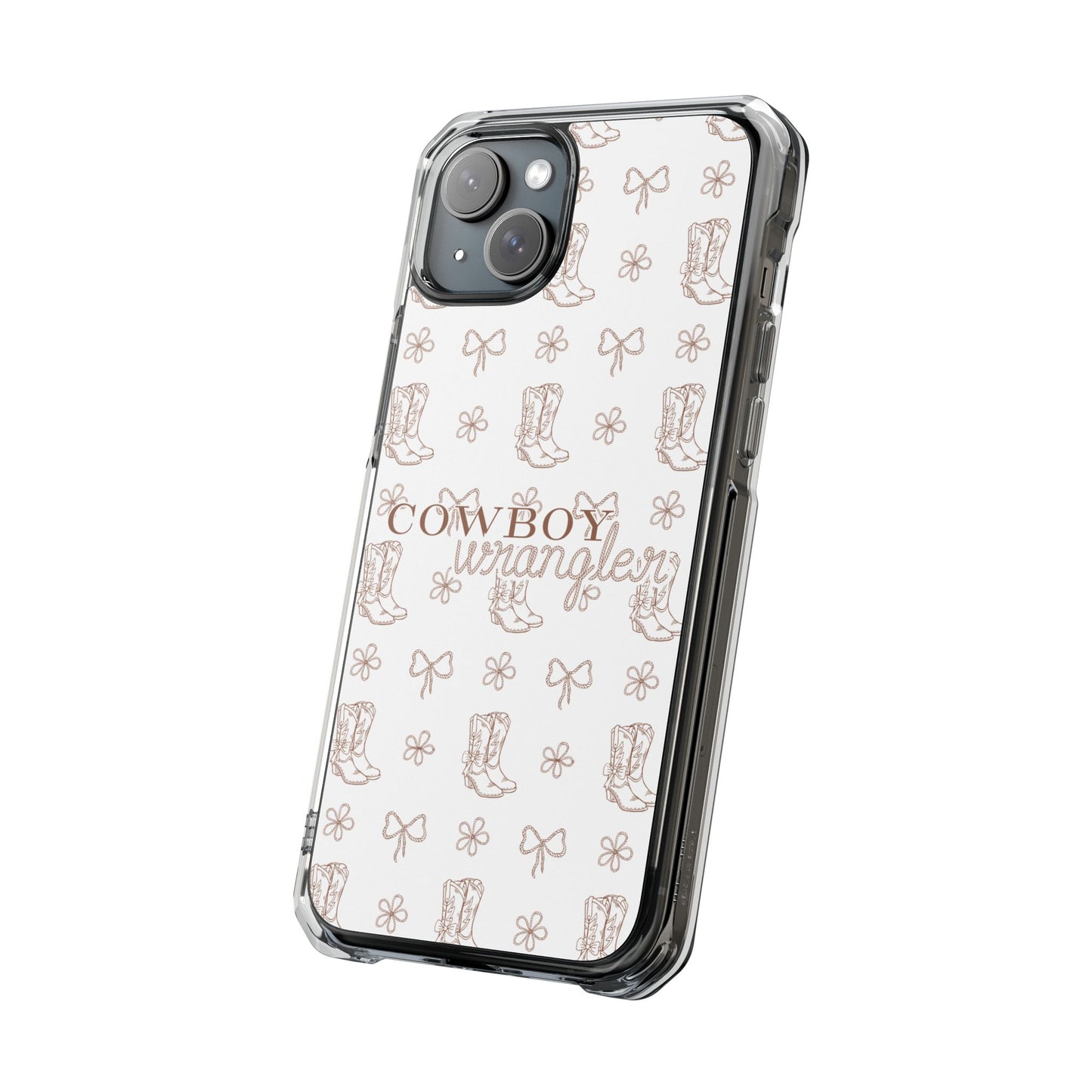 Magnetic Clear Cowboy Wrangler Phone Case