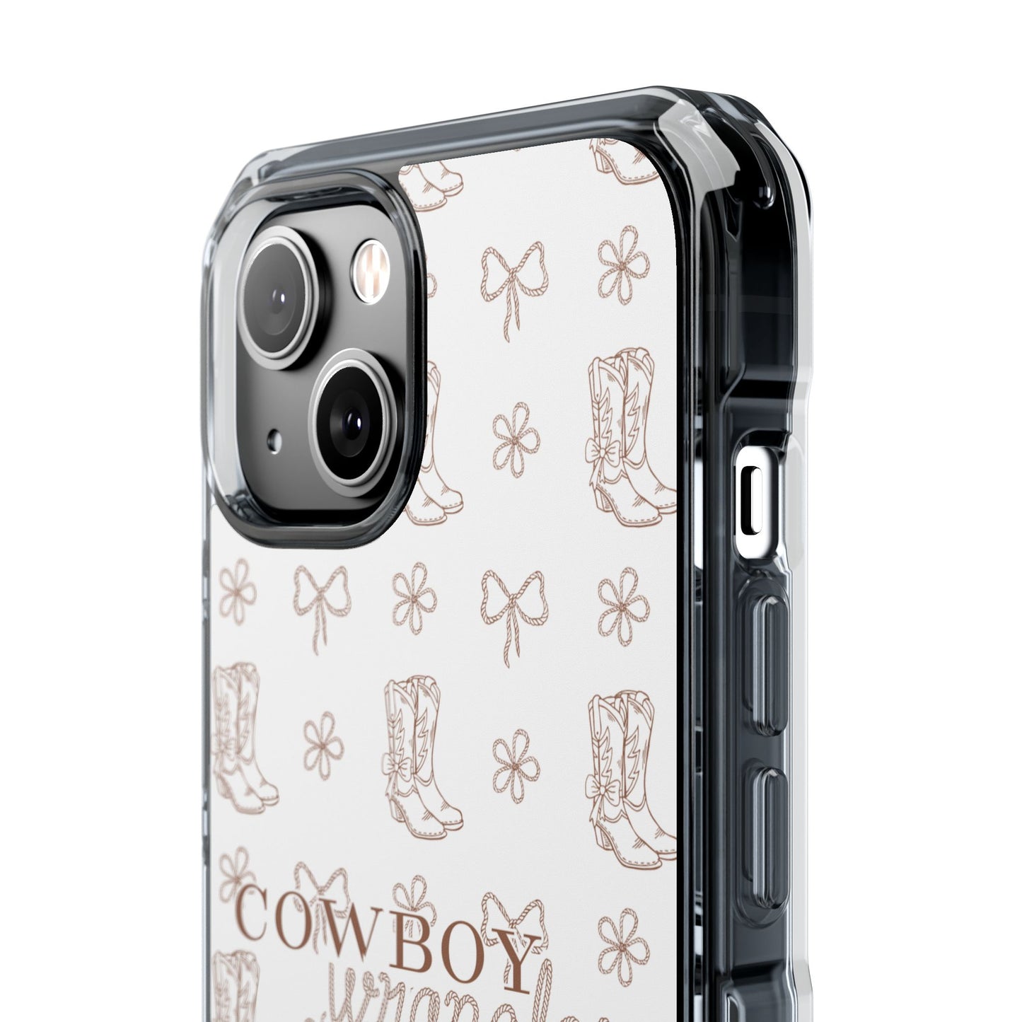 Magnetic Clear Cowboy Wrangler Phone Case