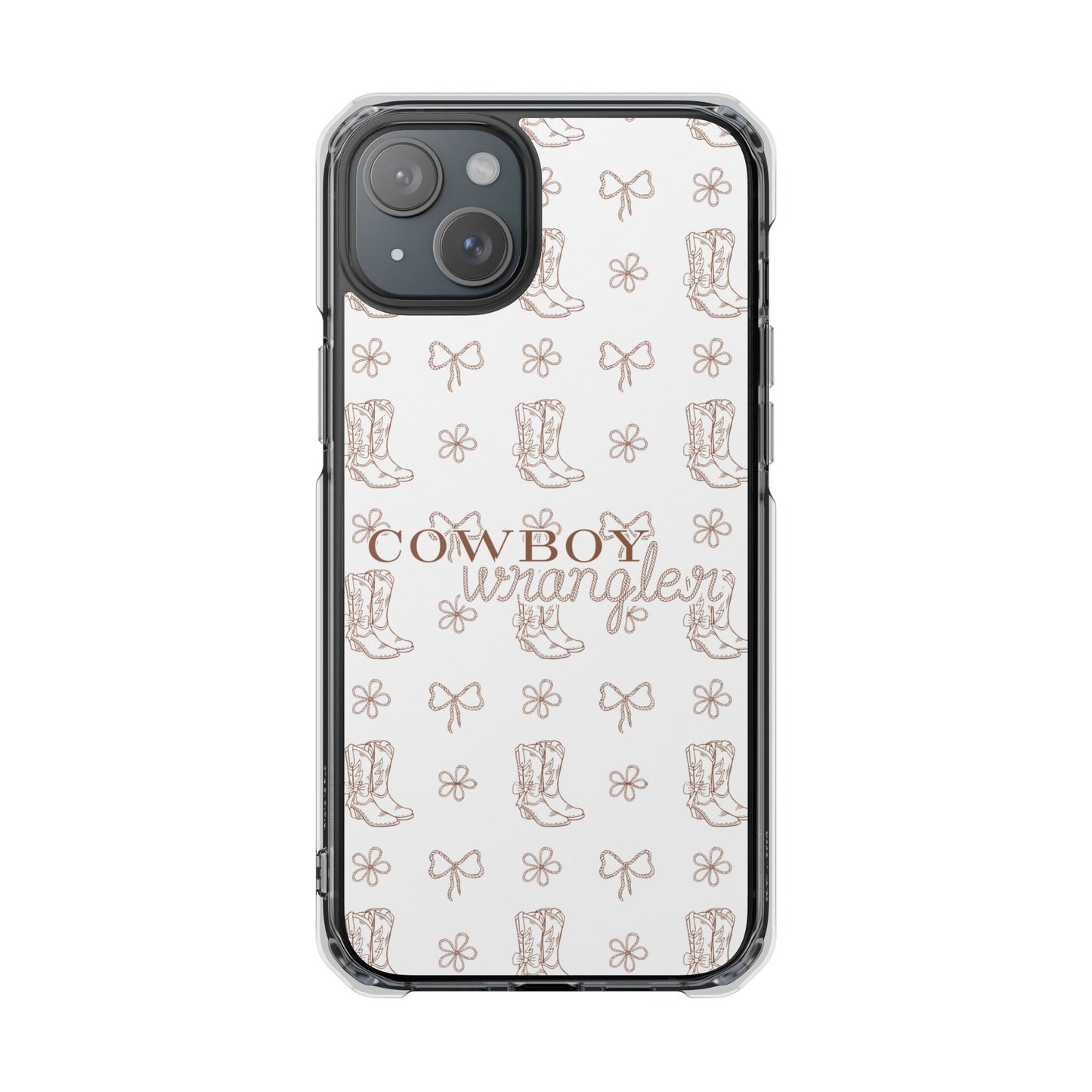Magnetic Clear Cowboy Wrangler Phone Case