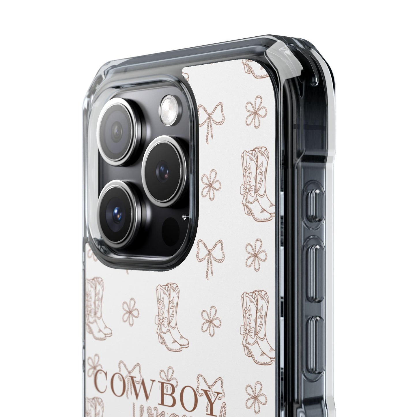 Magnetic Clear Cowboy Wrangler Phone Case