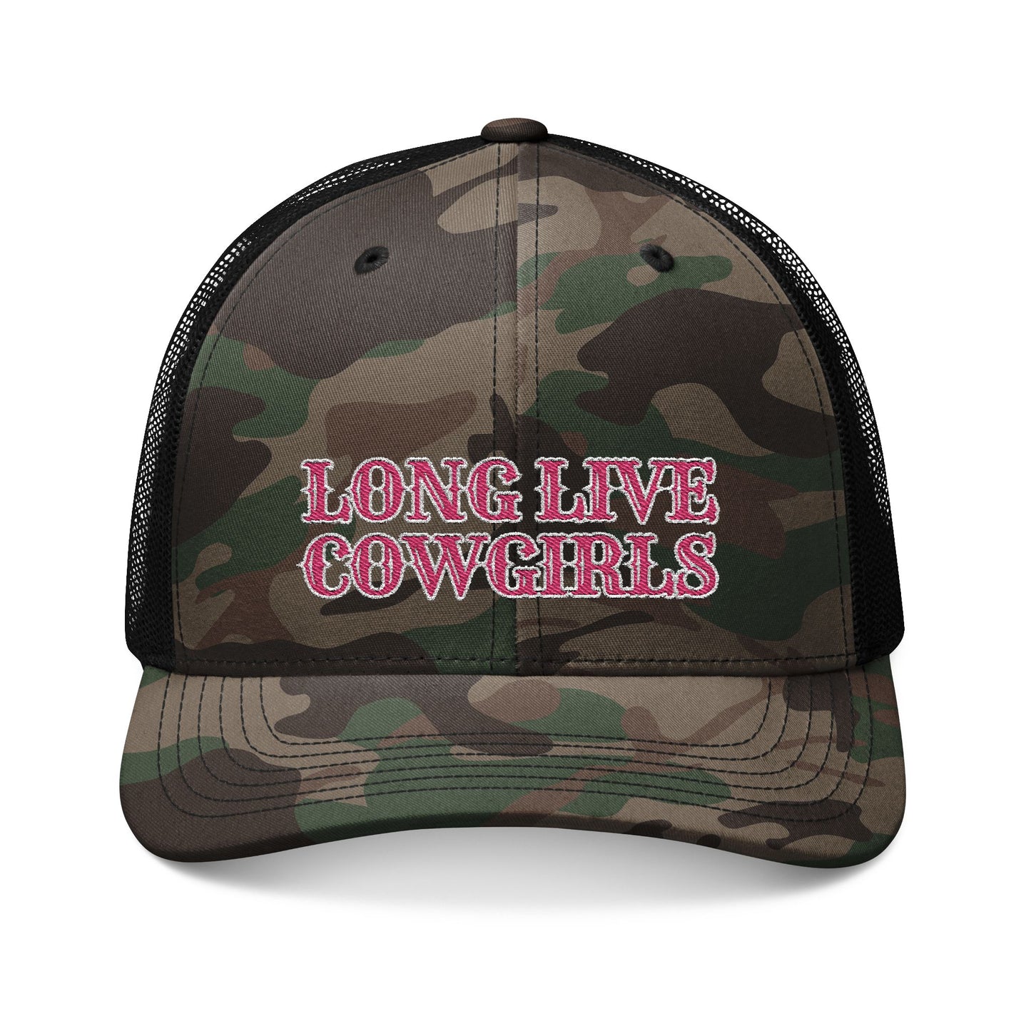 Long Live Cowgirls - Camo Trucker Hat