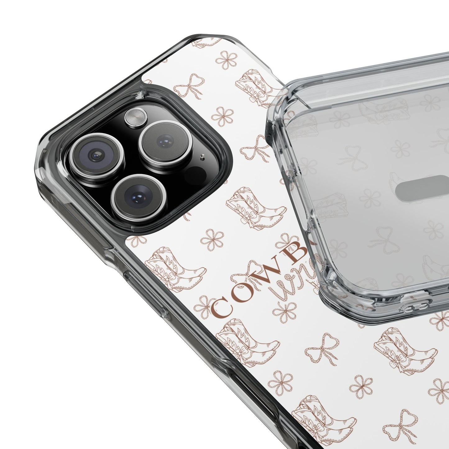 Magnetic Clear Cowboy Wrangler Phone Case