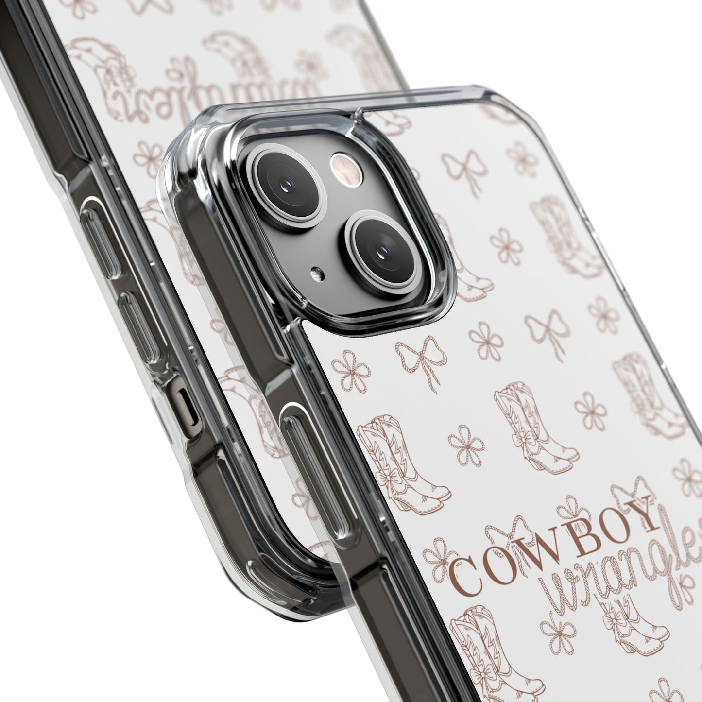 Magnetic Clear Cowboy Wrangler Phone Case