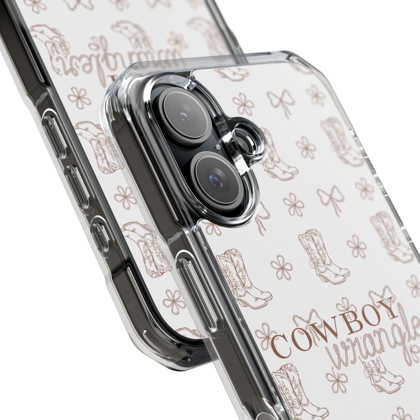 Magnetic Clear Cowboy Wrangler Phone Case