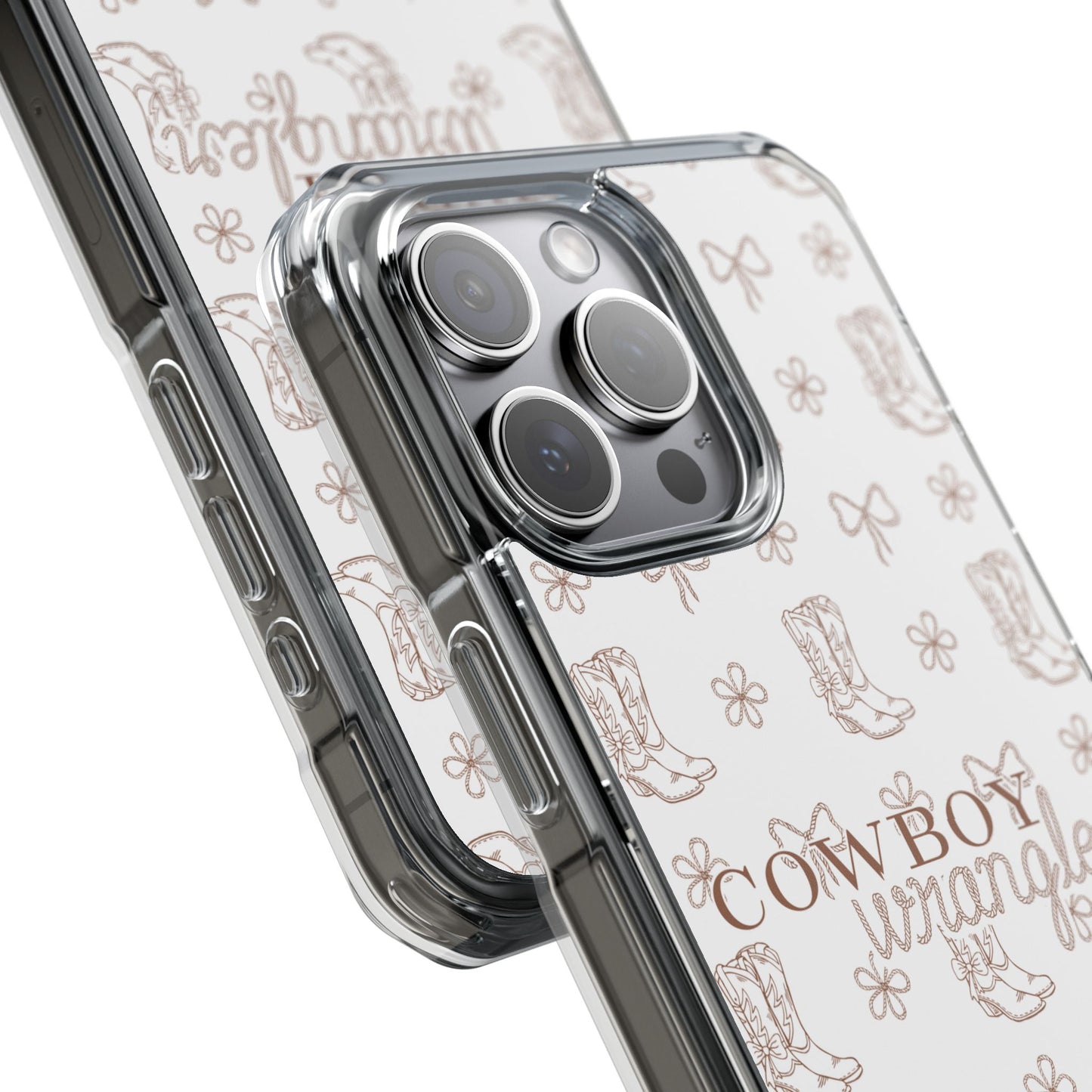 Magnetic Clear Cowboy Wrangler Phone Case