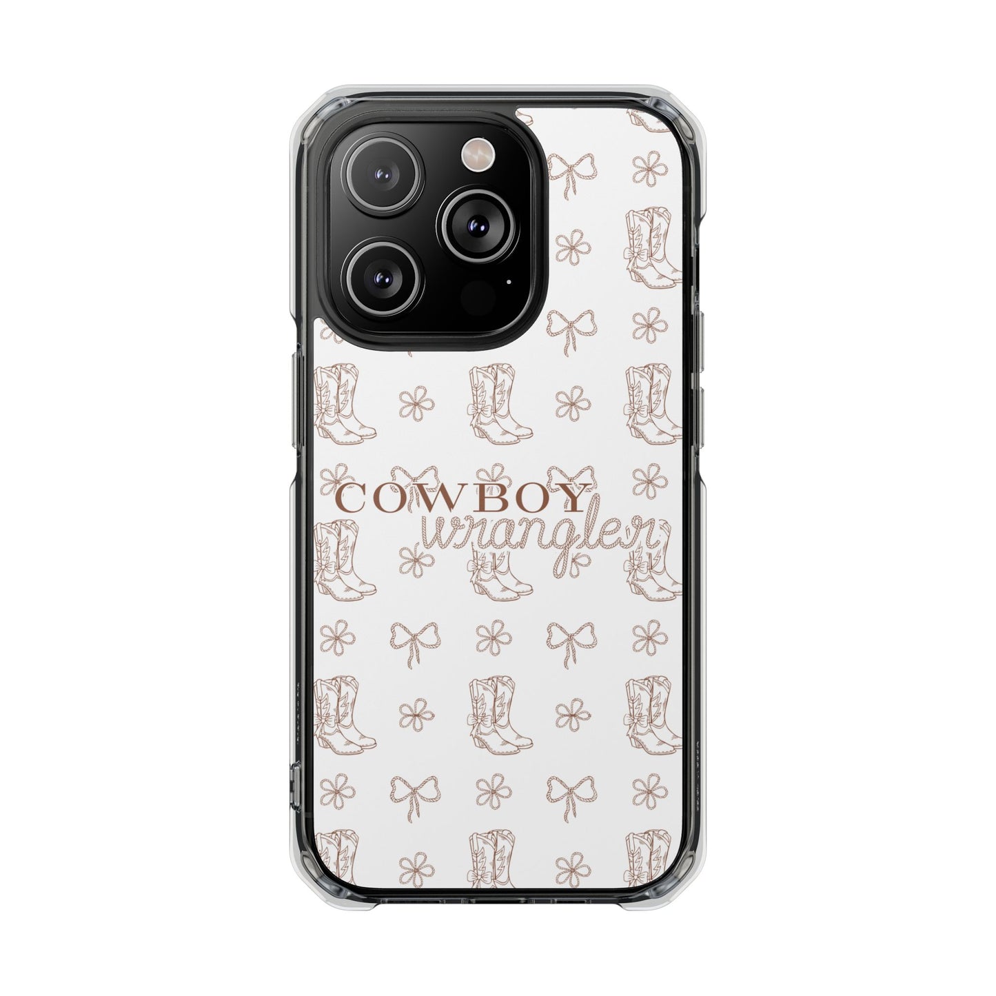 Magnetic Clear Cowboy Wrangler Phone Case