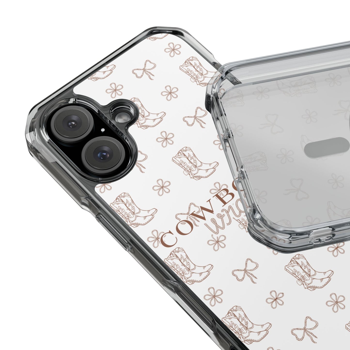 Magnetic Clear Cowboy Wrangler Phone Case